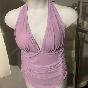 Lavender Halter Top Swimsuit